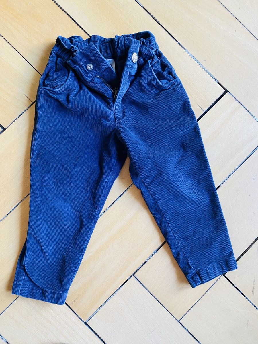 Pantaloni: Hose Cord Petit Bateau Blau – Usato da Zürich venduto da petitedame