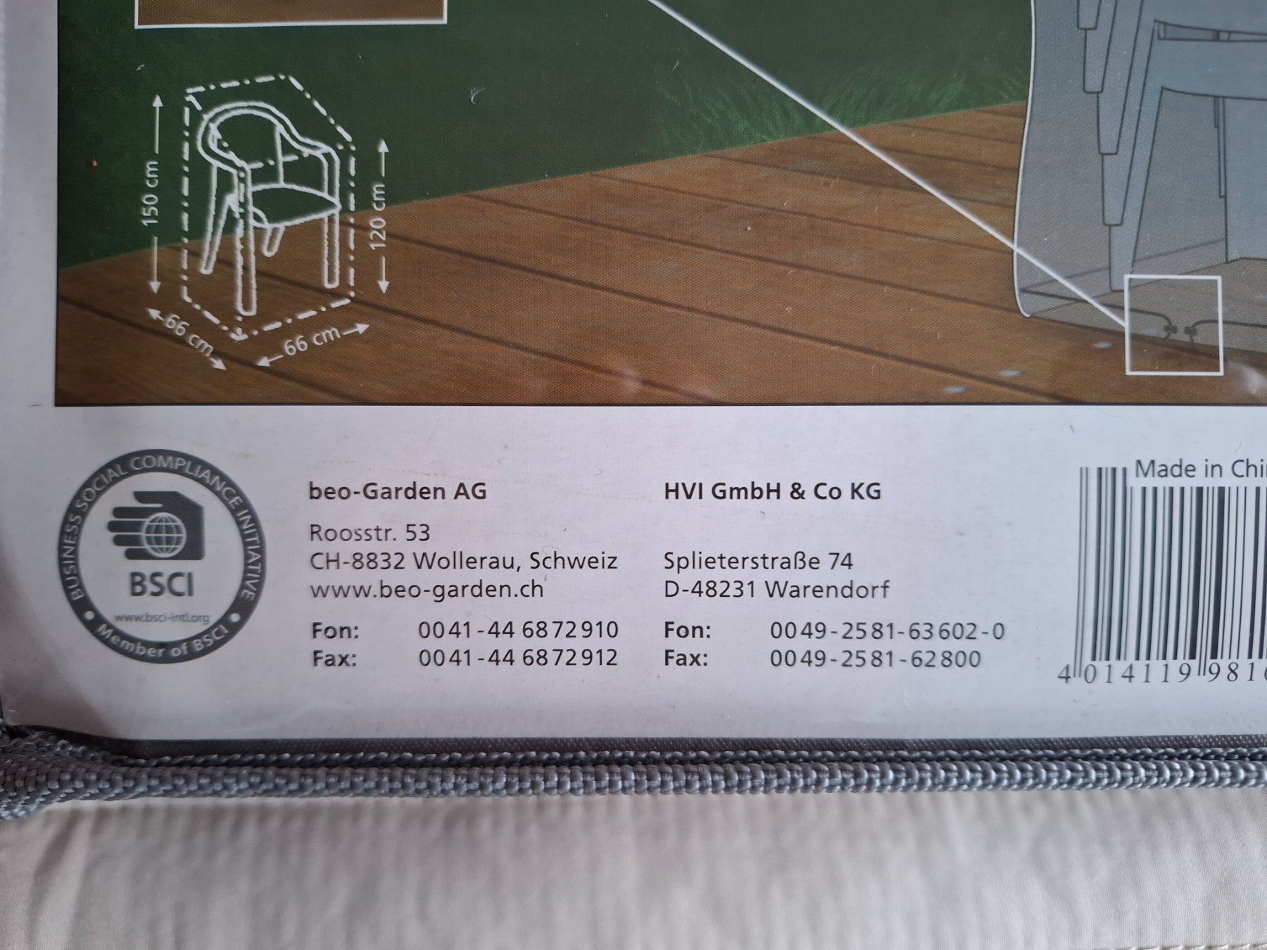 Schutzhüllen: Schutzhülle Gartenmöbel bis 150cm, Wasserdicht – Neu und originalverpackt aus Affoltern am Albis von Sabinezc 5