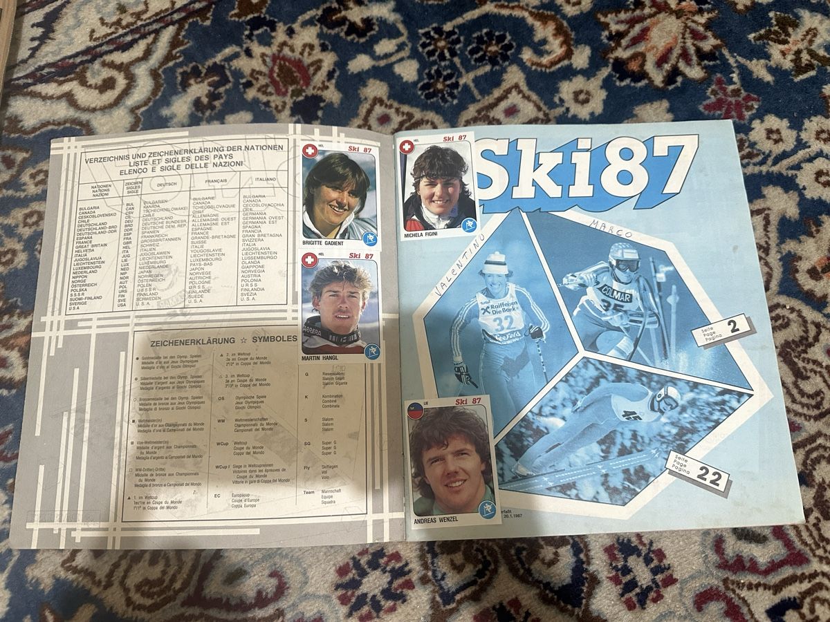 Panini Album: Album Ski 87 Panini  – Usato da Bellinzona venduto da Ti.belli 1