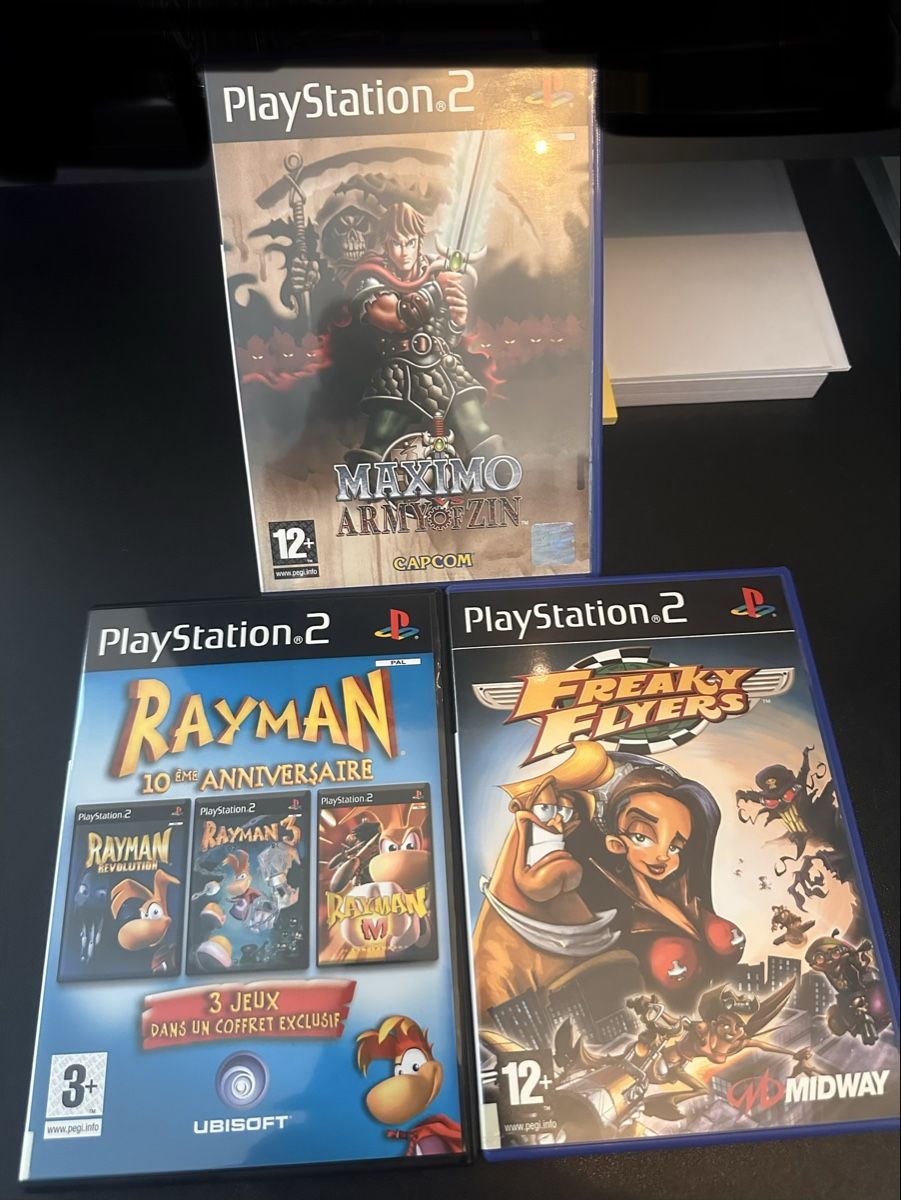 Giochi: Lot PS2 3x : Maximo + Rayman + Freaky Flyers – Usato da Vétroz venduto da Fabio-B