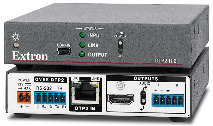 Lettore multimediale & Streamer: DTP2 R 211 - 4K/60 HDMI Empfänger mit Audio De- Embedding – Usato da Rothenburg venduto da BildundTon