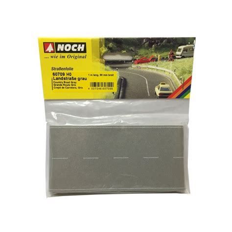NOCH Autobahn-Straßenkrepp, Grau – 2 Rollen à 1 M X 48 Mm, Selbstklebend & Dehnbar Für Modellbau (Spur N)