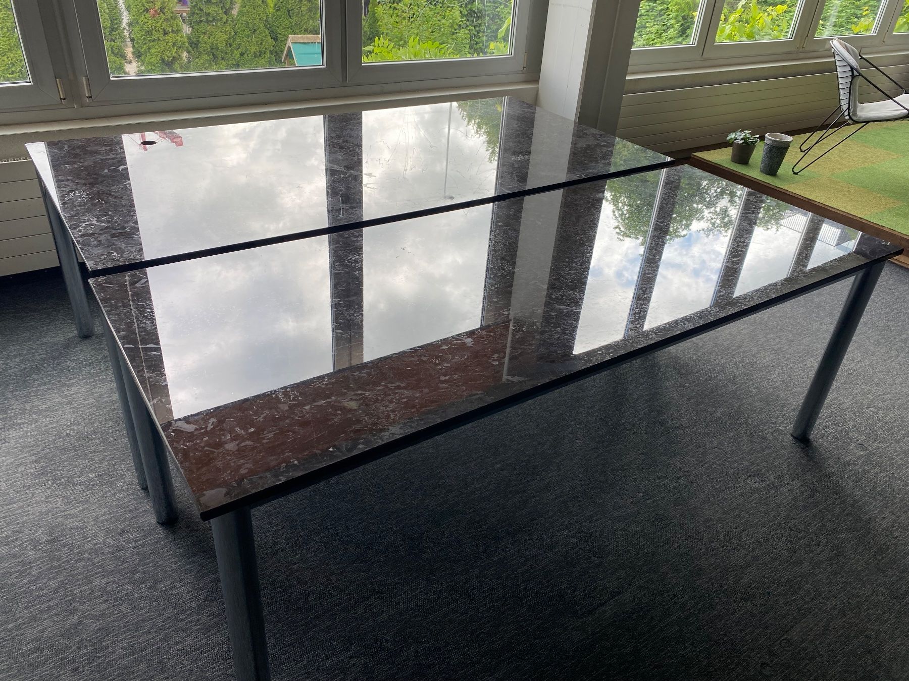Tavoli: Tisch mit polierter Granitplatte 80x200cm – Usato da Horgen venduto da StudioSferaAG