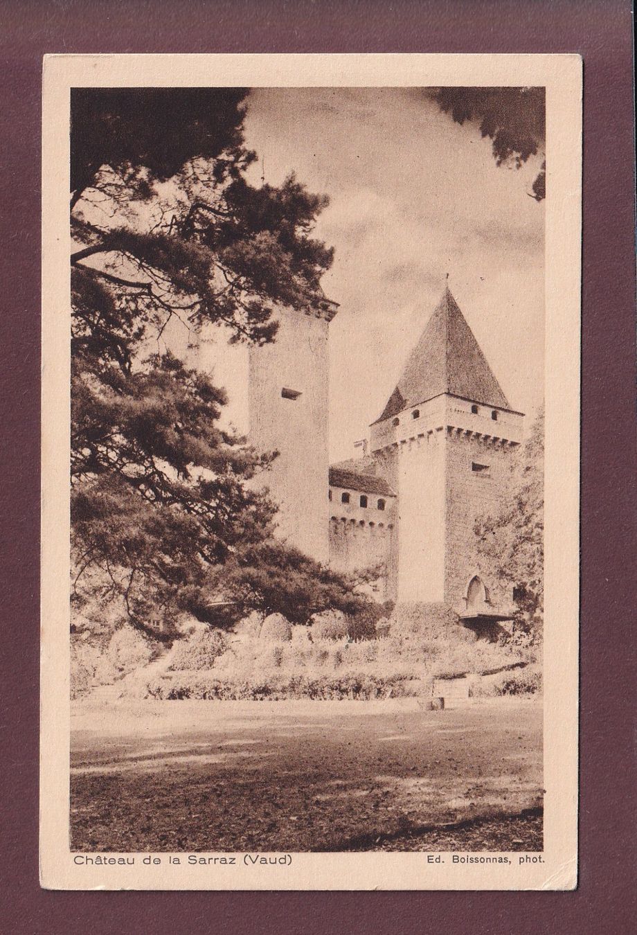 Cartes postales: Château de LA SARRAZ - Boissonnas - 1930 – D'occasion à Pully par nicecards