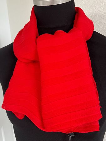 Colora Schal, 100% Seide, Rot, NEU
