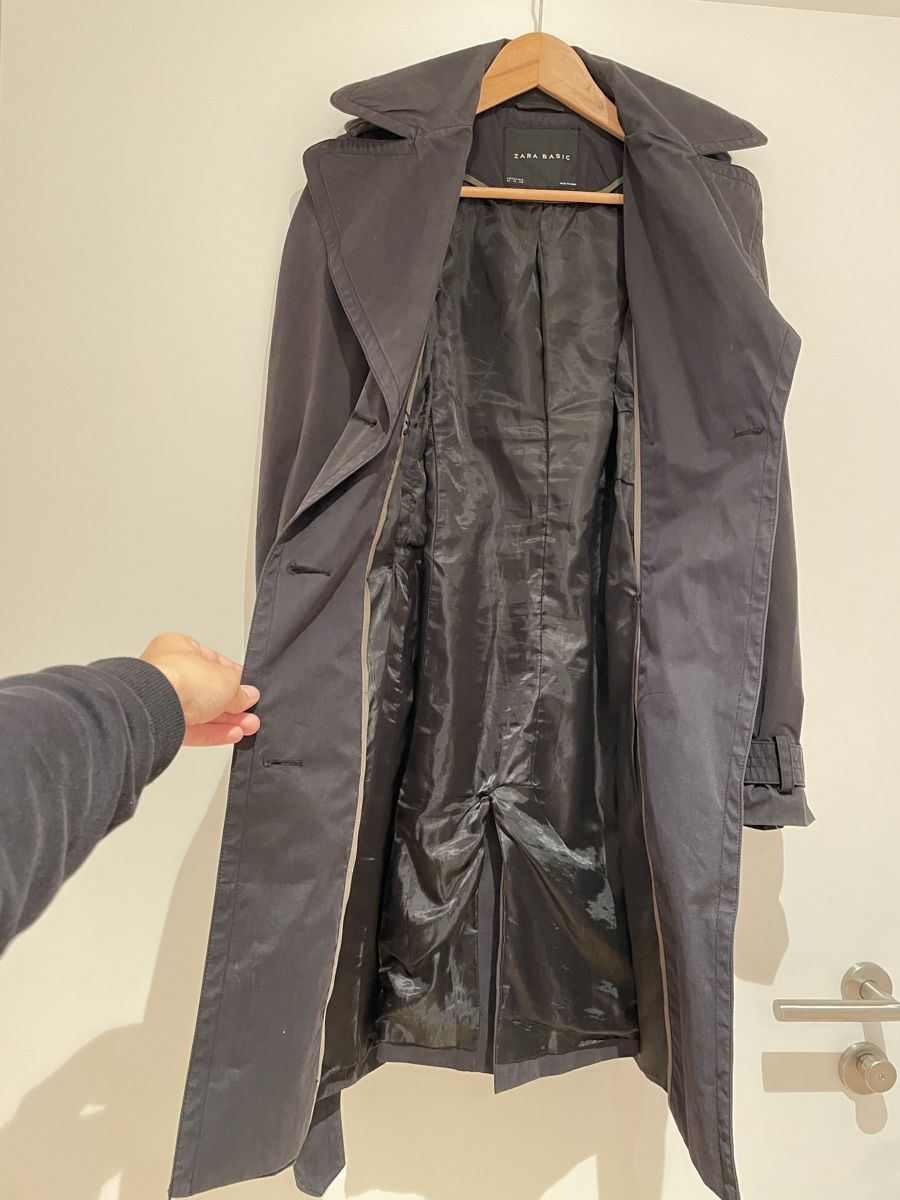 Zara Cappotti: Zara Basic Trenchcoat, anthrazit, Grösse M – Usato da Ried b. Kerzers venduto da yas_p7th 1