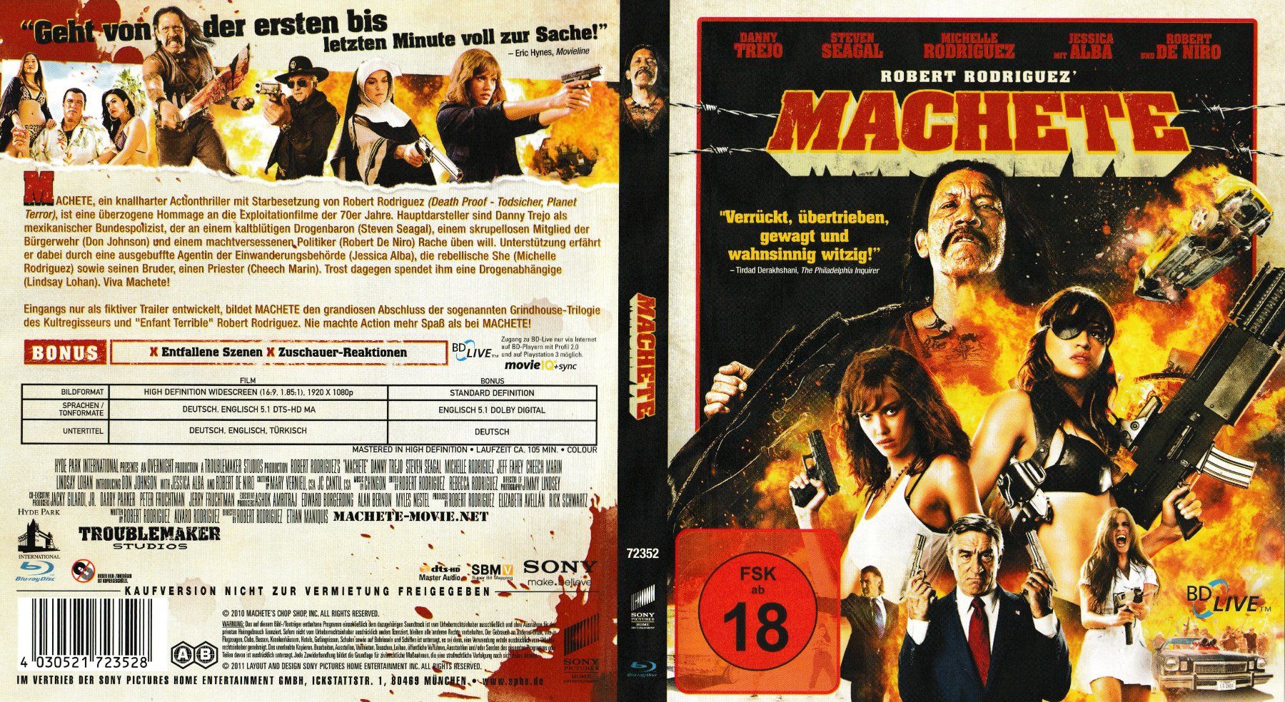Tutti i DVDs: Blu-Ray - Machete – Usato da Langnau am Albis venduto da MediaRescuerKeLoX