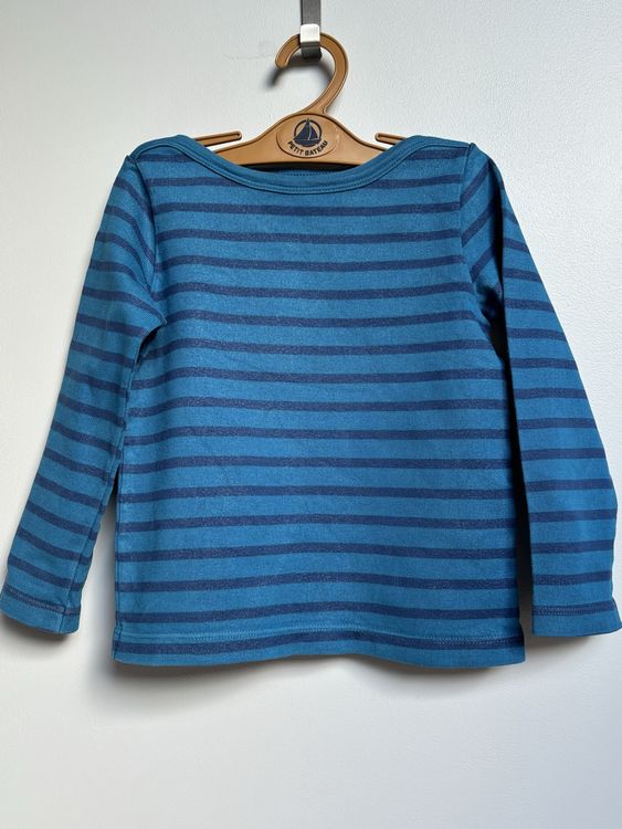 Pull Marinière Petit Bateau Fille 14 Ans - Violet - Manches Longues - Parfait état