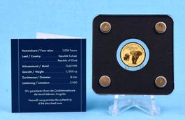 Goldmünze Elefant 1/500 OZ Gold