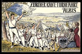 Zürich, Kant. - Turnfahrt Albis 1919, T