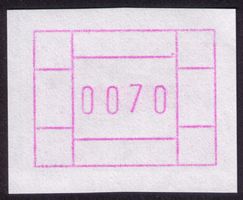 ATM SPECIMEN Nr.15_PROBEDRUCK 0070!_lila_nur Rahmen+Ziffern!
