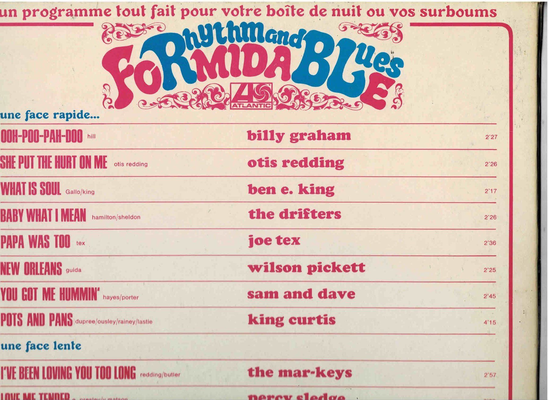 Schallplatten: Rhythmand Blues Formidable atlantic aus den anfangs 70er – Gebraucht aus Sulz AG von Oberdanne8 1