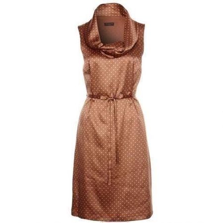 TREND Kleid Selection by  s.Oliver Gr. 38 Marron mit Tupfen