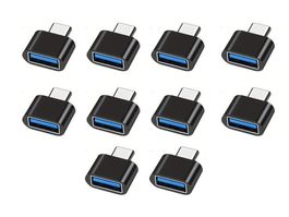 10x USB-A female to USB-C male Adapter