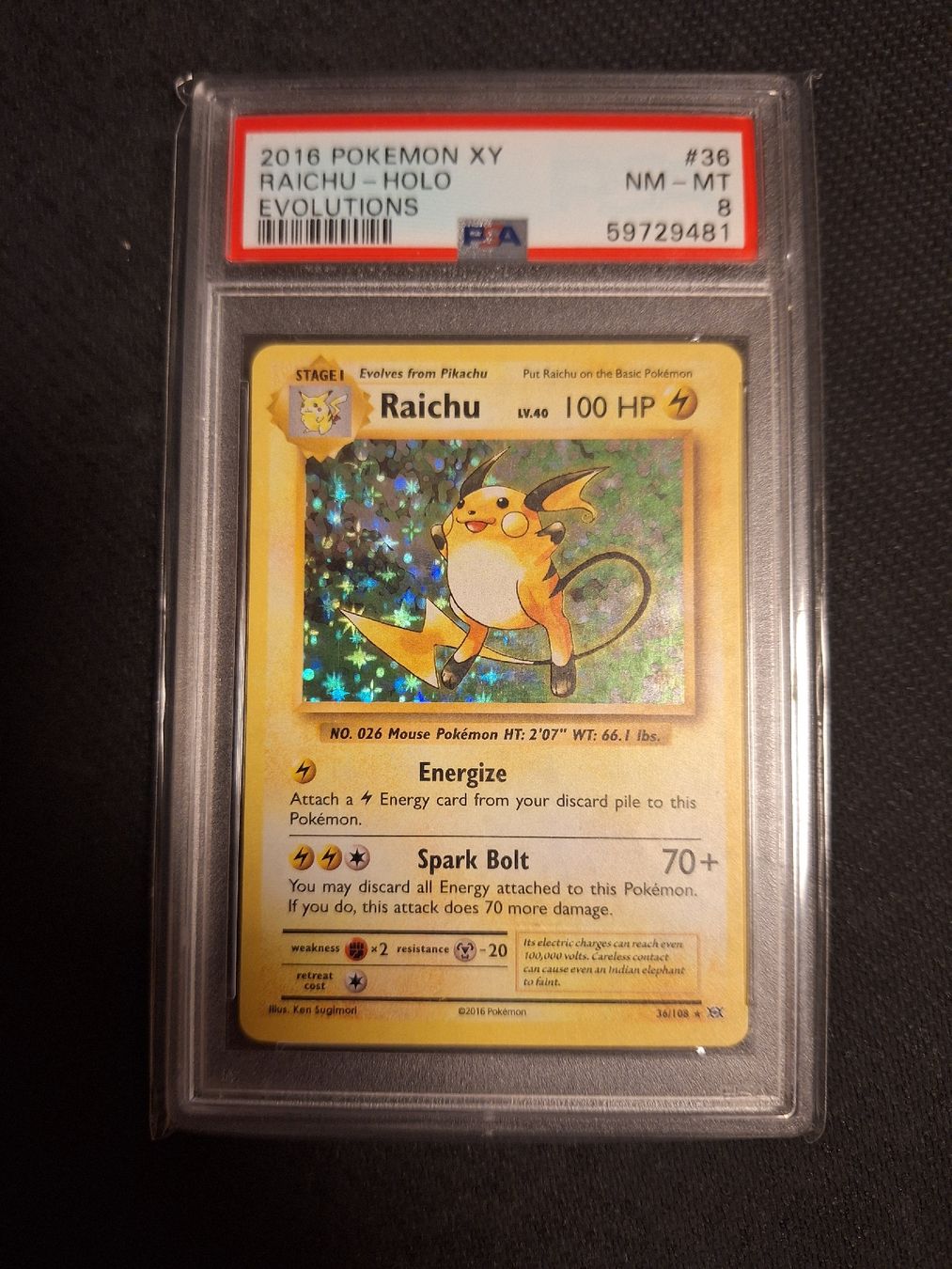 Pokémon Sammelbilder & Trading cards: Pokemon Raichu PSA 8 – Neu und originalverpackt aus Obernau von gig_g7j8