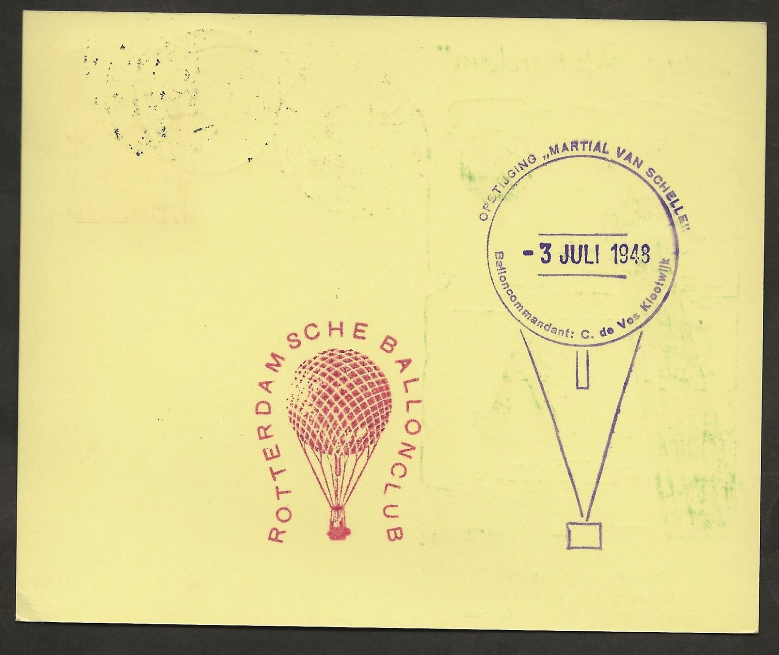 Tutti i francobolli: Ballon 1948 Niederlande  Luftpost – Usato da Au ZH venduto da xelagreb01 1