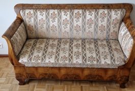 Canapé ancien en bois massif, Louis Philippe Napoléon III