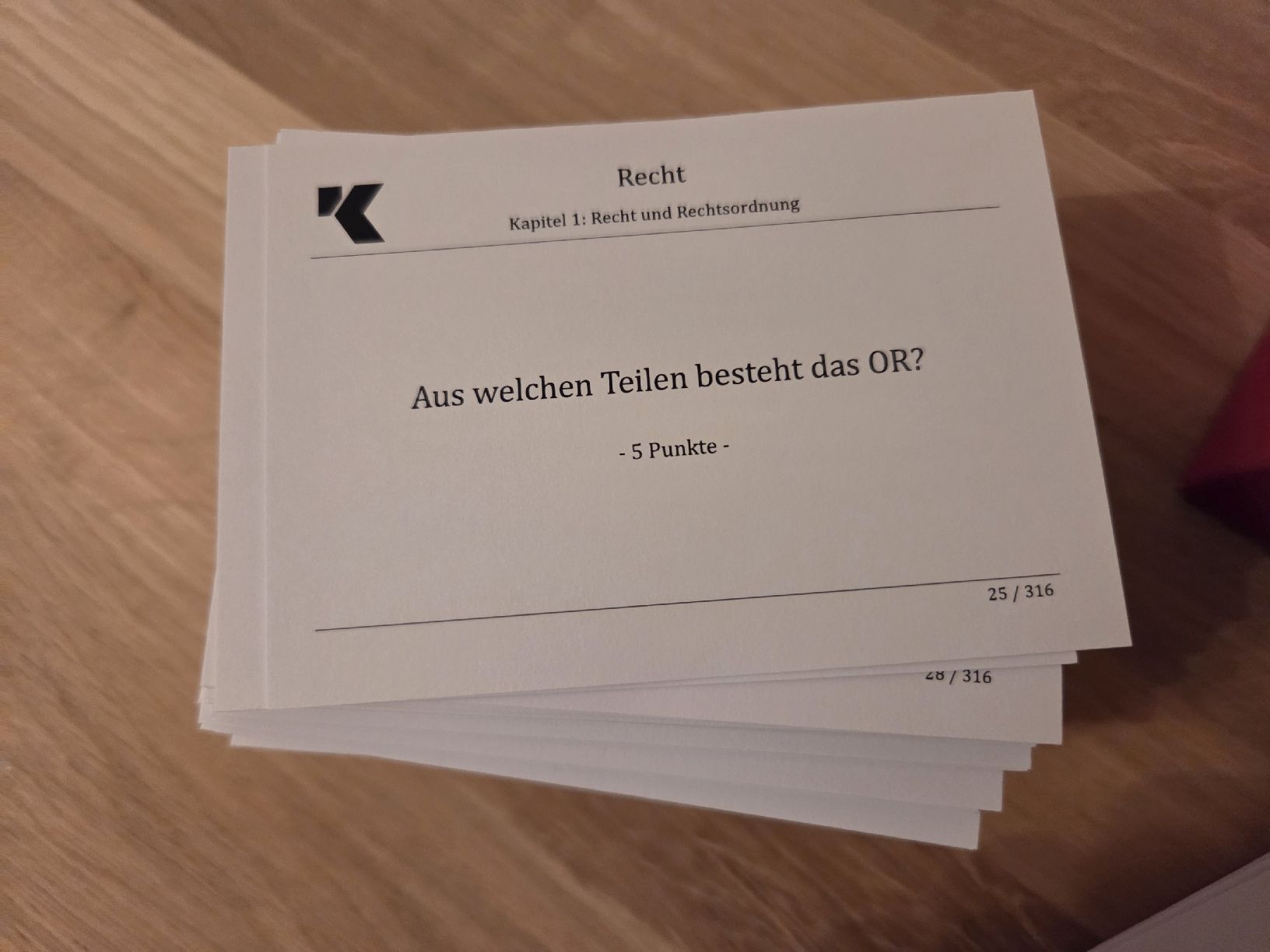 Altro materiale scolastico: Lernkarten 'Recht' Technische Kaufleute – Nuovo (secondo la descrizione) da Beinwil am See venduto da nici_mo 3