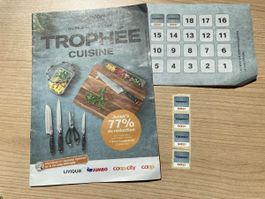 Trophy Trophée cuisine Coop 4 timbres pour finir votre carte
