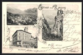 Ragaz, Hotel National, Taminaschlucht, O