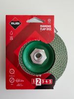 Rubi diamond flap disc, meule boisseau C60 Ø 115 mm