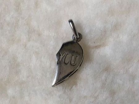 Ciondoli: Pendentif cœur séparable aile YOU argent 925 silver – Usato da St-Aubin FR venduto da Tiweety 5