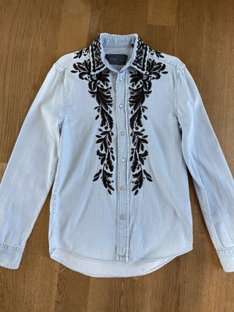 Giambattista Valli H&M Jeanshemd hellblau, Gr. XS (S) neu