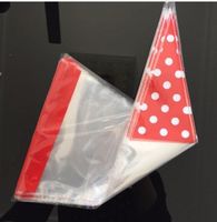 NEUE 5 Stk. Bonbontüten rot-weiss Polka dot  - 80765