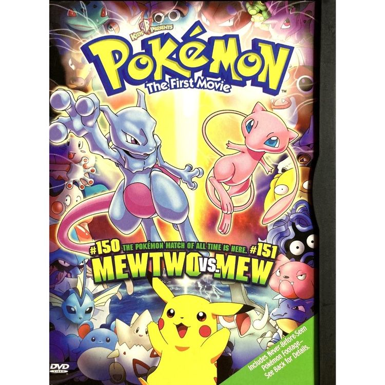Pokémon: The First Movie - Mewtwo vs Mew - Region 1 - DVD (Gebraucht ...
