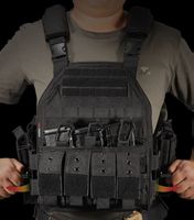 Molle Carrier Weste / Plattenträger in Schwarz