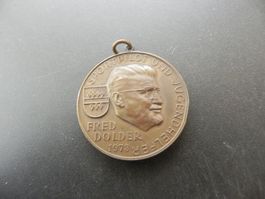 Medaille Österreich Ballon Postflug 1973 Fred Dolder