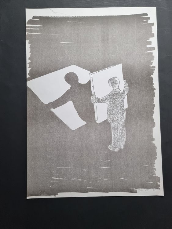 JAN VOSS ist ein deutscher Maler und Grafiker LITHOGRAPHIE 2
