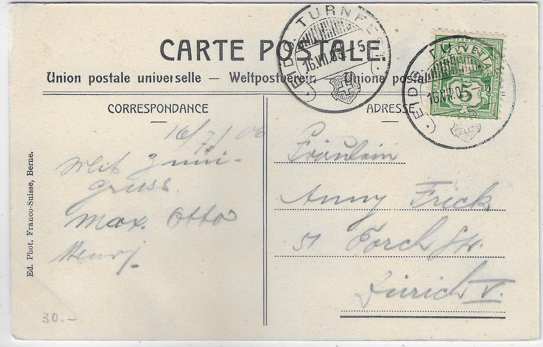 Cartoline postali: Eidg. Turnfest Bern - Festplatz - Off. Stempel – Usato da Ettingen venduto da Kartenplanet 1
