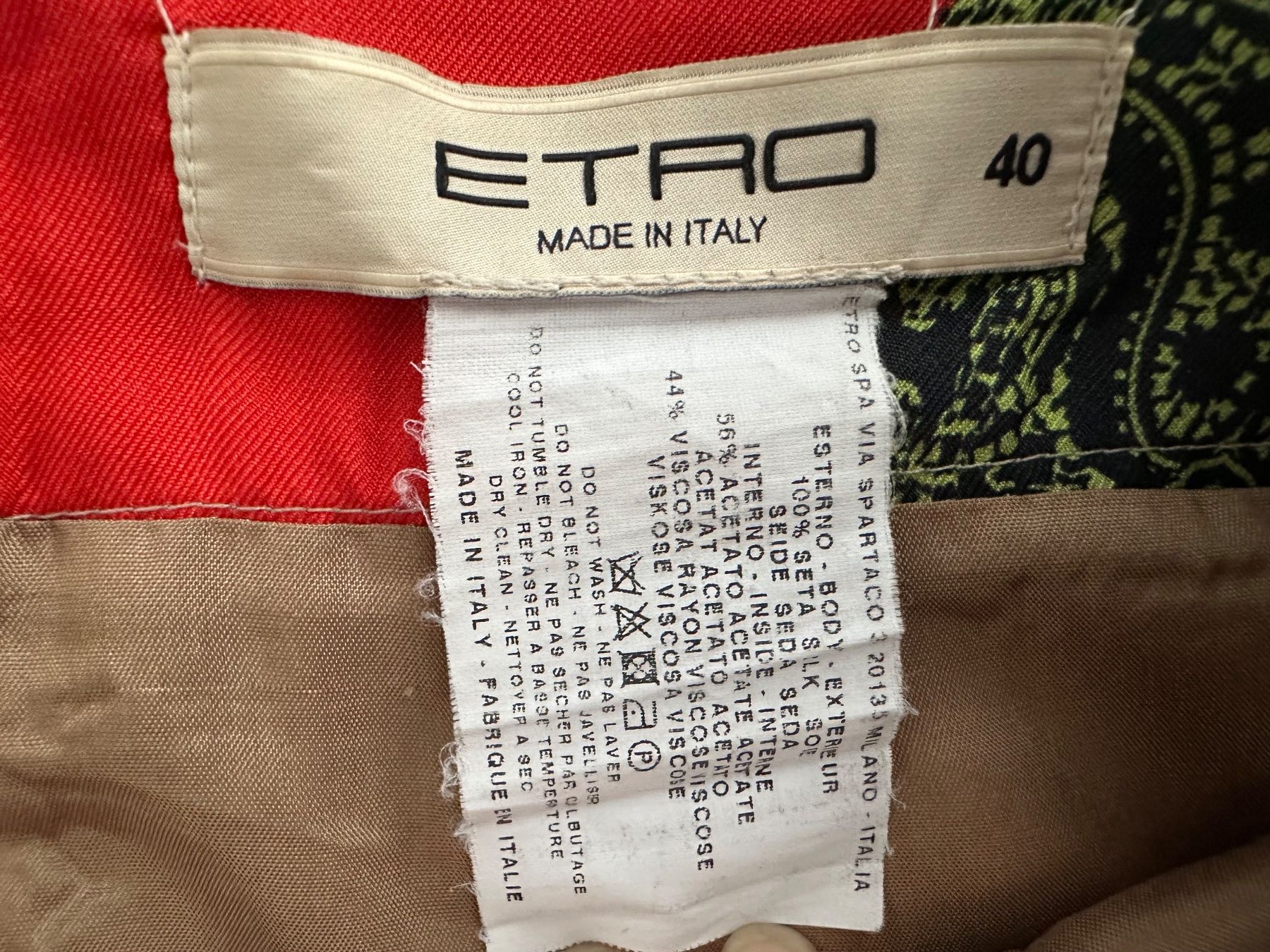 Etro Gonne: Orig. ETRO Seidenrock, 34-36 – Usato da Lachen SZ venduto da zabalina 3