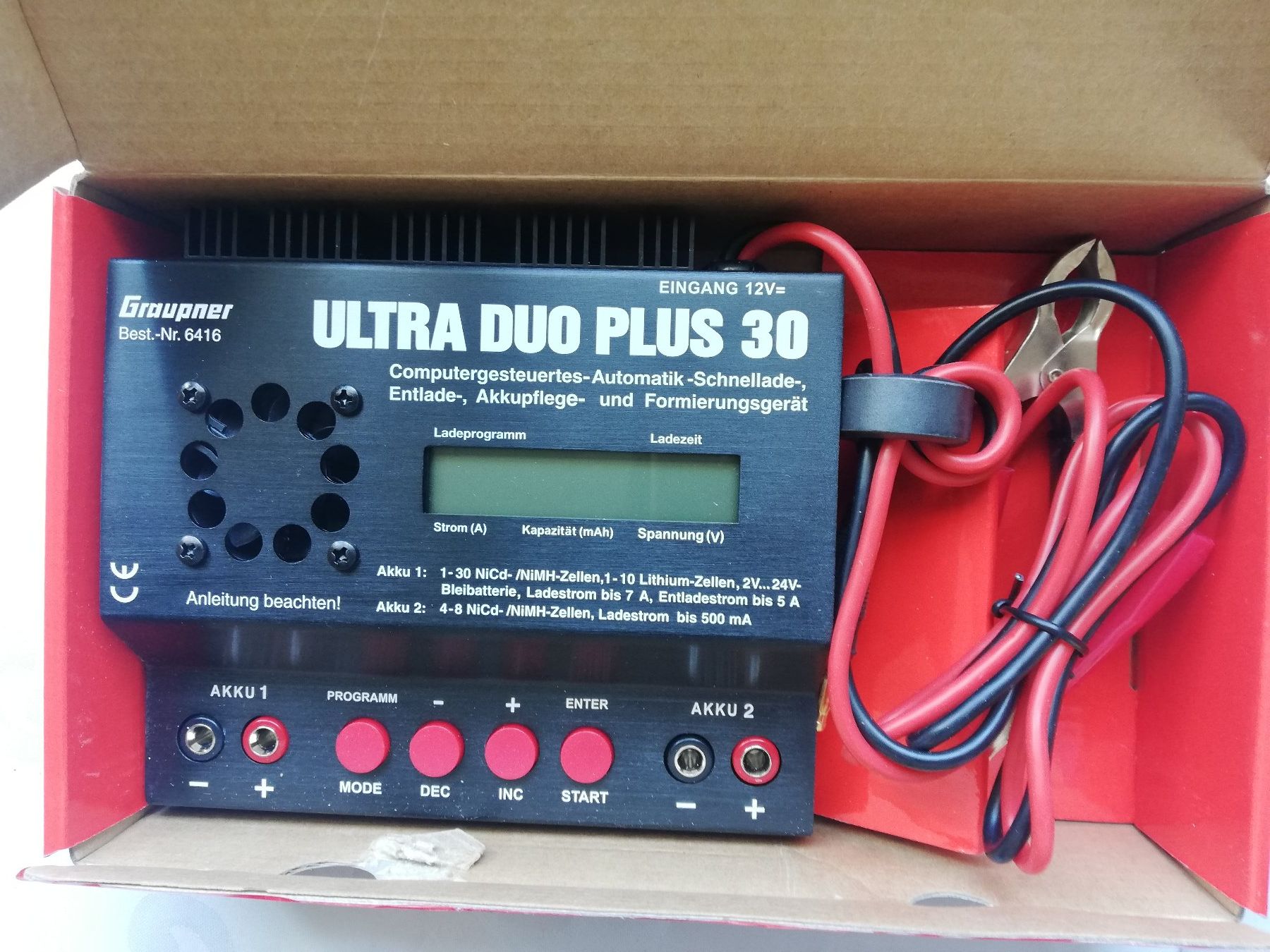 Graupner Modellismo RC: Graupner Ladegerät ULTRA DUO PLUS 30 NEU – Nuovo e nell'imballaggio originale da Witterswil venduto da ushornet 1