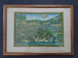 Antikes Bild mit Kriegsmotiv