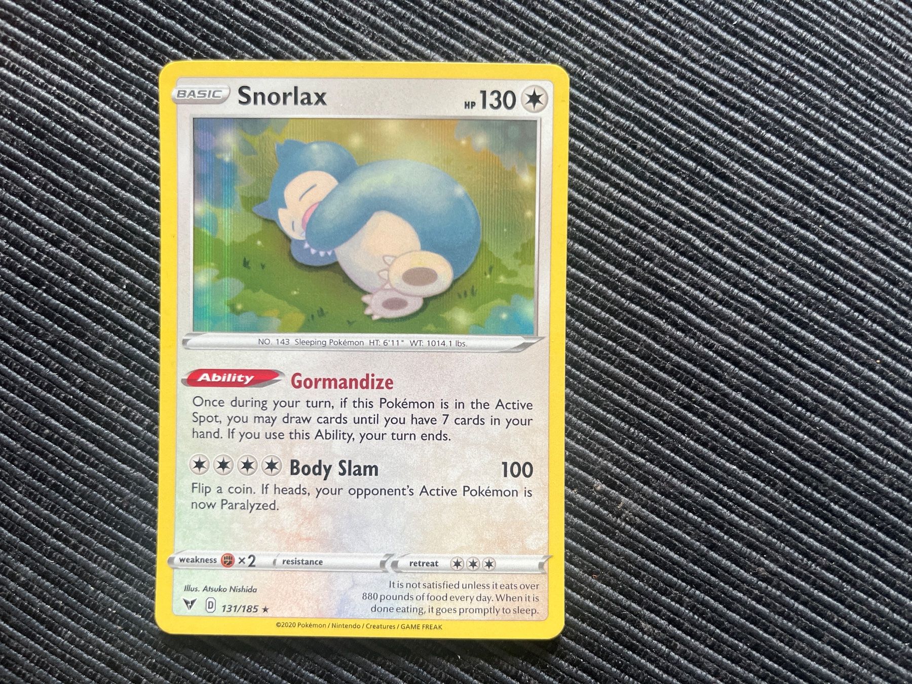 Pokémon Cartes à collectionner: Pokemon Snorlax Holo Vivid Voltage – Neuf (Voir description) à Wabern par Collectfun