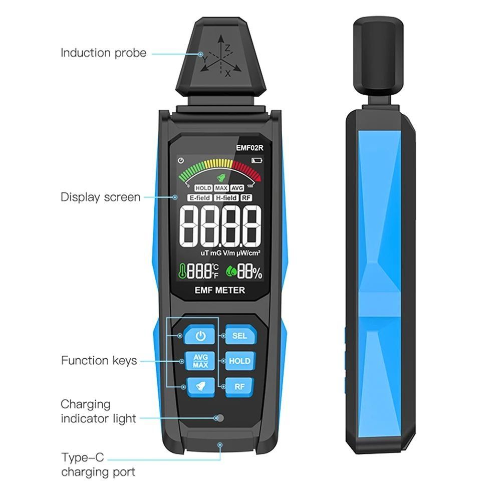 Misurare: Elektrosmog Meter mit 3-Achsen 3D Messung E-,H-, und HF-Feld – Nuovo e nell'imballaggio originale da Zürich venduto da buyfinest 1