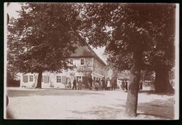 Fotografie Döben, Strasse am Gasthof, B