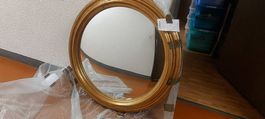 Miroir rond à moulures dorés D120
