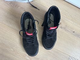 Scarpe alte Vans nere scamosciate taglia 37 buone