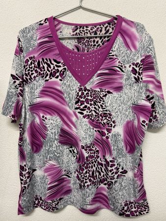 Damen T-Shirt Grösse L, Kurzarm