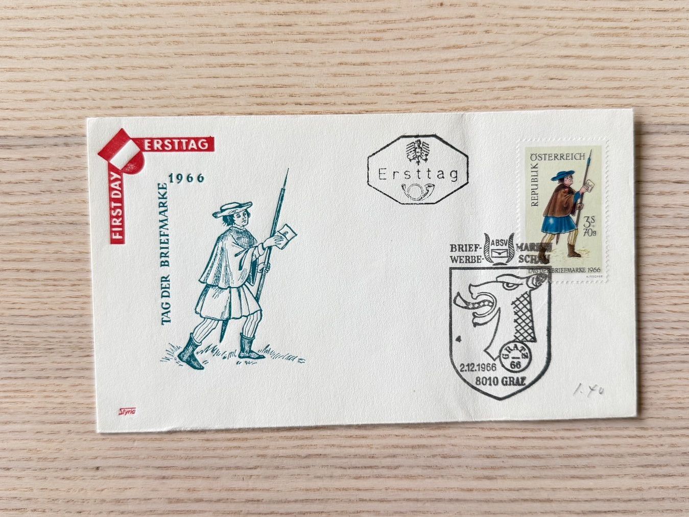 Tutti i francobolli: FDC Oesterreich 2. Dezember 1966 – Usato da Abtwil SG venduto da Frapi