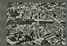 AK sw Zürich ZH Altstadt aus dem Flugzeug ≈ 1960