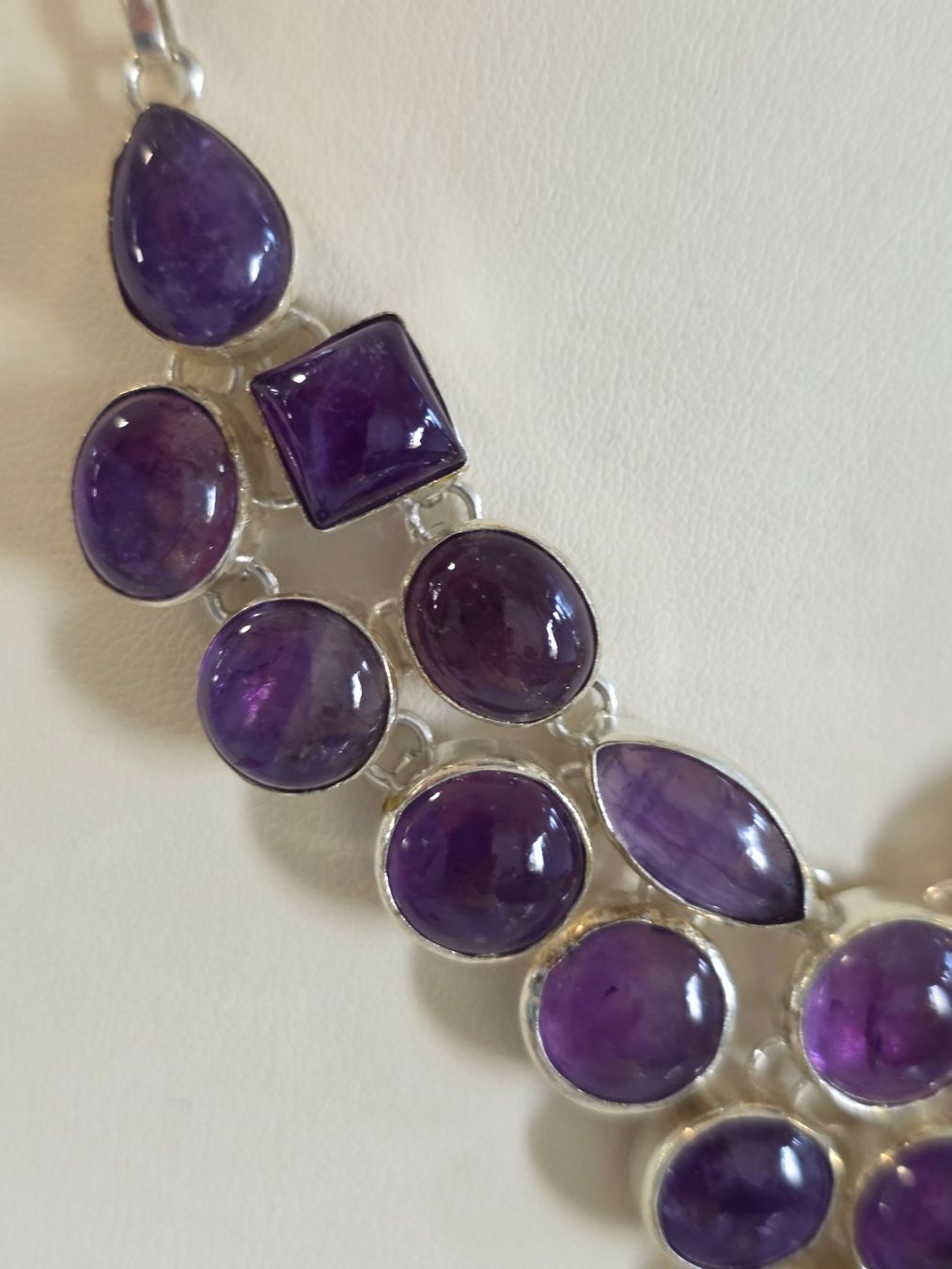 Catenine: Halskette mit echtem Amethyst, handgefertigt, Silber 925,... – Nuovo (secondo la descrizione) da Zürich venduto da Bieter04 1