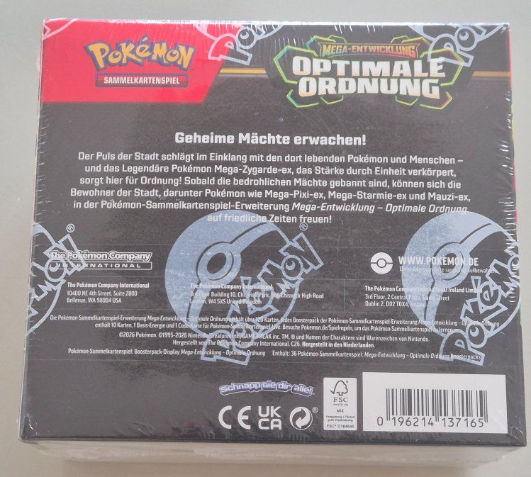 Pokémon Sammelbilder & Trading cards: Pokémon OPTIMALE ORDNUNG  Booster Display – Neu und originalverpackt aus Männedorf von Molum 2