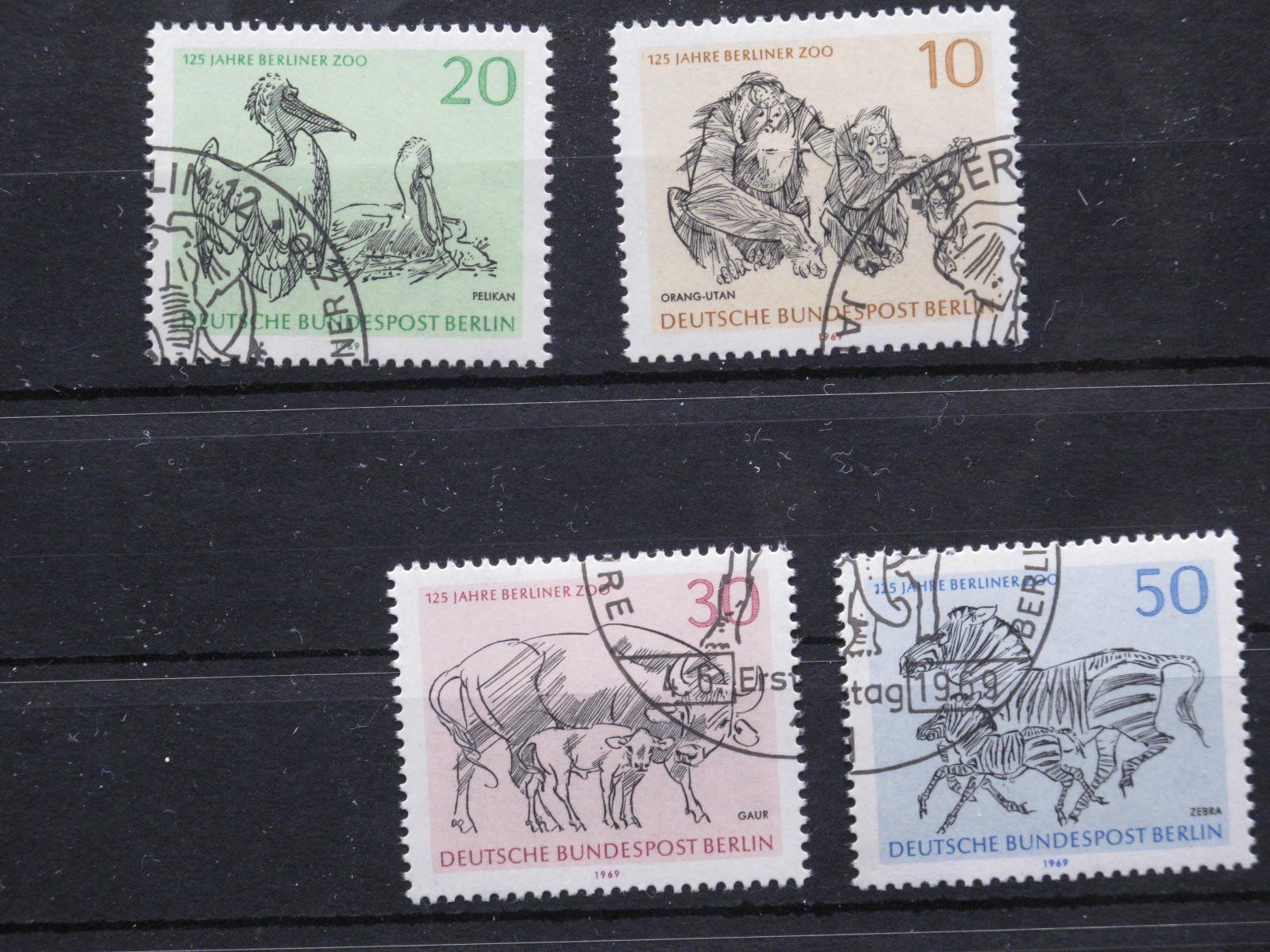 Tutti i francobolli: Berlin 1969 Berliner Zoo gest. – Usato da Wil SG venduto da fva01