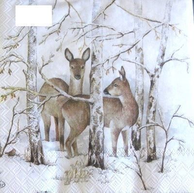 Tovaglioli: Serviette in the win... (w524) 2Stk. – Nuovo (secondo la descrizione) da Schlatt TG venduto da kreativ-atelier