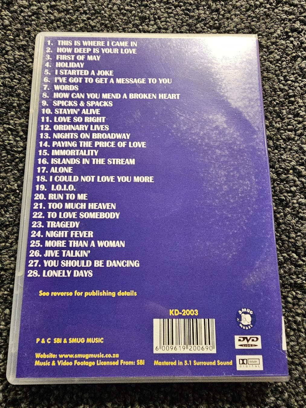 Tutti i DVDs: Bee Gees Karaoke Hits (21139) – Usato da Ruswil venduto da jan_bxl5 1
