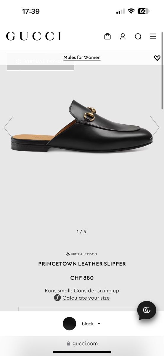 Gucci Scarpe da donna: GUCCI PRINCETOWN LEDER-HAUSSCHUHE – Usato da Affoltern am Albis venduto da hannahmilely 8